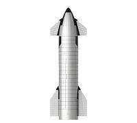 Dimind SpaceX Starship Rocket Model with Metallic Texturel - Launcher Toy Heavy Falcon 9 Dragon Creative Desktop Ornament, Aircraft Toy, for Kids for Space NASA Lover