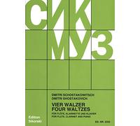 Dimitri Shostakovich: 4 Waltzes: Piano Trio: Score and Parts
