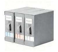 DIMJ Bedding Storage Foldable Bed Sheet Organiser, 3 Pack Underbed Storage Box with Zip for Queen/King Sheets with Handle and Clear Tab Bag for Duvet Covers, Pillow Cases, Blanket, Clothes, Wardrobe