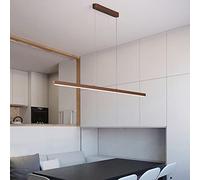 Dimmabl Pendant Lighting Classical LED Chandelier Linear Metal Hanging Light Fixture for Dining Kitchen Island Breakfast Area Living Room
