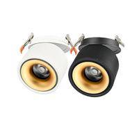 Dimmable 12W Recessed LED Spot Light - 360° Adjustable COB Ceiling Lamp for Living Room & Bedroom Natural White Downlight Energy Efficient Lighting Solution