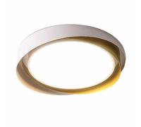 Dimmable 15.7 Led Recessed Ceiling Light - 3 Color Temperatures, Flat Design For Kitchen & Bedroom, Gold Finish, Energy Efficient Lighting Solution Gold 19.7in