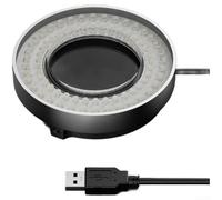Dimmable 72 LED Ring Light Compatible with For Microscope and Smartphone Repair Tools Featuring Polarized Anti-Glare Output
