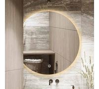 Dimmable Anti-Fog LED Bathroom Mirror - Wall-Mounted Vanity Mirror for Makeup, Entryway & Salon - HD Clarity, Secure Design for Enhanced Reflection