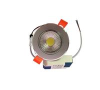 Dimmable COB LED Downlight 5W-18W Warm White 3000K Recessed Ceiling Spot Light Bulbs 110V-240V Silver Finish Ideal for Home Lighting and Illumination