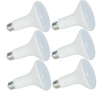 Dimmable E27 Spotlight 15W LED Reflector BR30 R80 Long Neck Light Edison Screw 100w Equivalent Replacement Bulb 1350 Lumen 120° Beam Angle for Living Bedroom Dining Room (6, Daylight)