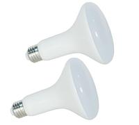 Dimmable E27 Spotlight 15W LED Reflector BR30 R80 Long Neck Light Edison Screw 100w Equivalent Replacement Bulb 1350 Lumen 120° Beam Angle for Living Bedroom Dining Room (2, Warm White)