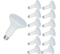 Dimmable E27 Spotlight 15W LED Reflector BR30 R80 Long Neck Light Edison Screw 100w Equivalent Replacement Bulb 1350 Lumen 120° Beam Angle for Living Bedroom Dining Room (12, Warm White)