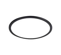 Dimmable Flush Mount Ceiling Light with Remote Control Ra> 97, 36W 19 Inch Black Ultra-Thin Ceiling Lights Round Flat Panel Light for Living Room Bedroom Pendant Light