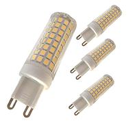 Dimmable G9 LED Light Bulb 10W(100W Halogen Equivalent)1000LM LED G9 Bulbs, G9 Base for Chandelier, Ceiling Fan Lights, Desk Lamp, Wall Lamps AC 220-240V(4 Pack) (Daylight White)