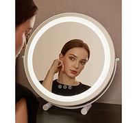 Dimmable Hollywood Vani Makeup Mirror with Lights 50cm Swivel Table Mirror 3 Color Touch Control Lar Illuminated Mirror for Professal Makeup White Color.