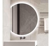 Dimmable LED Bathroom Mirror Frameless AntiFog Vanity Mirror Smart Touch Control 100 cm Size 70 x 63 cm Perfect for Makeup and Home Decor Modern Design