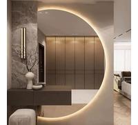 Dimmable LED Bathroom Mirror with 3 Colors WallMounted AntiFog Vanity Mirror Modern Home Decor 90x130cm Backlit Design