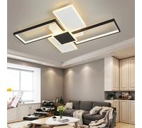 Dimmable LED Ceiling Light for Living Room Modern Metal Lamp with Remote Control Acrylic Geometric Design Ideal for Bedroom Dining Room Kitchen & Restaurant Lighting