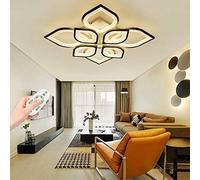 Dimmable LED Ceiling Light with Remote, Modern 3000K-6000K Flower Design Chandelier, 8+4 Heads 110cm 110W, Ideal for Living Room, Bedroom, Dining Room, Office, Kitchen