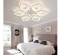 Dimmable LED Ceiling Light with Remote, Modern 3000K-6000K Flower Design Chandelier, 8+4 Heads 110cm 110W, Ideal for Living Room, Bedroom, Dining Room, Office, Kitchen