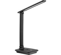 Dimmable LED Desk Lamp Adjustable Angle Colour Temperature Folding Black Elegant