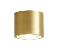 Dimmable LED Downlight 7W/9W Anti-Glare Brass Ceiling Spotlight Surface Mounted Elegant Golden Indoor Lighting for Living Room Bedroom Bathroom Fixtures