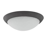 Dimmable LED Indoor Flush Mount Ceiling Light Bronze Finish with Alabaster Glass [EEK: F]
