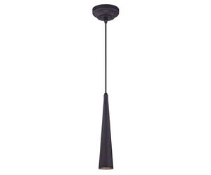 Dimmable LED Light Fitting Ceiling Pendant Brushed Gun Metal Cone CARNEY