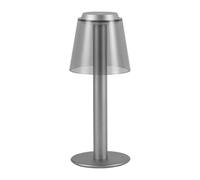Dimmable LED Night Light Table Lamp 7W peC Powered Mood & WakeUp Light Eye Protect Atmosphere Lamp for Bedroom 12.5 * 30 cm Silvery Design