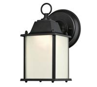 Dimmable LED Outdoor Wall Light Black Lantern