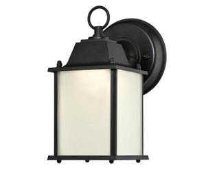 Dimmable LED Outdoor Wall Light Black Lantern
