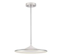 Dimmable LED pendant light Disk Nickel