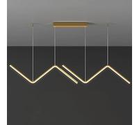 Dimmable LED Pendant Light Linear Dining Room Kitchen Island Hanging Lamp Creative Spiral Chandelier For Island Bar Cafe Table Living Room Loft Office Ceiling Decor Lamp