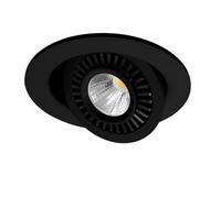 Dimmable LED Recessed Ceiling Spot Lights 5W/7W/10W/12W COB Downlight for Kitchen & Bedroom Warm White 85-265V Modern Home Decor (Black 12W Non-Dimmable)