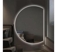 Dimmable LED Vanity Mirror with Touch Switch 43"x28" Anti-Fog Backlit Bathroom Mirror Smart Illuminated Cosmetic Mirror Wall-Mounted for Stylish Decor