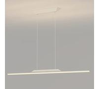 Dimmable Linear Pendant Light Fixture 16W/20W/24W Modern LED Chandelier Dining Room Island Long Hanging Light Nordic Restaurant Office Bar Coffee Pendant Lamp