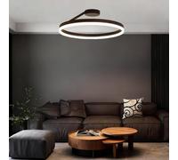 Dimmable Modern LED Ceiling Light Fixture Tri Color Iron & Acrylic Lamp for Bedroom Dining Room Study Room Stylish 50cm Design Energy Efficient Lighting