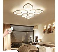Dimmable Modern LED Ceiling Light with Remote Control, Adjustable Brightness & Color Change, Leaf Design Acrylic Fixture, Perfect for Living Room & Bedroom Decor