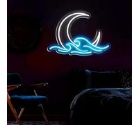 Dimmable Neon Sunrise Sunset Sign LED Anime Neon Sign for Wall Decor, Hanging Acrylic Sunset Wave Neon Night Light for Gameroom Teens Dorm Party Gifts(Sunset Wave)