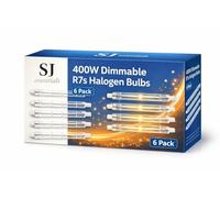 Dimmable R7s Halogen Bulb 118mm 300W - J-Type Linear Double Ended Light Bulb 230V 4480LM, Warm White 2800K, R7s 118mm Floodlight Replacement for Security, Work, Landscape Lighting (Pack of 6)