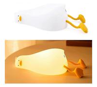 Dimmable Silicone LED Night Light for Kids Bedroom, Peace Duck Pattern, Rechargeable Bedside Lamp