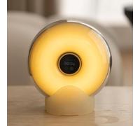 Dimmable Touch Lamp with Ambient Speaker, 4 White Noise Sounds, Bluetooth 5.4, USB C Charging Ports, Ideal for Bedroom, Living Room, Desk Lighting