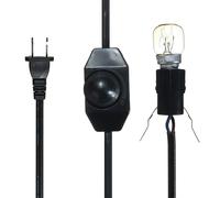 (Dimmer Switch) 30 X 18CM Natural Himalayan Ionic Air Purifier Rock Crystal Salt Lamp Table Night Light