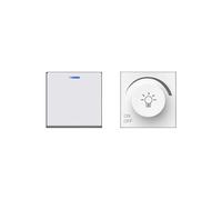 Dimmer Switch Rotary Dimmer Switch Adjustable Brightness Controller Plastic Frame Button Dimmer Switch(Dimmer USB White)