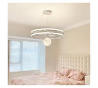 Dimming Astronaut Moon Style Modern LED Chandelier Lights Living Dining Room Bedroom Pendant Hall Lamps Indoor Lighting