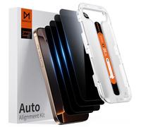 DIMONCOAT 4-PACK Privacy Screen Protector Compatible with iPhone 16 Pro Max [Auto Alignment Kit] [10X Military Protection] 16 Pro Max 6.9 inch Tempered Glass Film [Case Friendly]