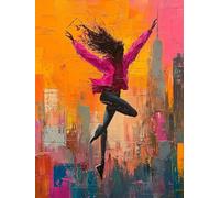 Dimond Art for Adults Dance 5D Diamond Painting Kits for Adults Abstract, DIY Gem Art Full Square Drill Crystal Dimonds Embroidery Cross Stitch Kits, Home Wall Decor, Gifts for Women 60x90cm M-E671