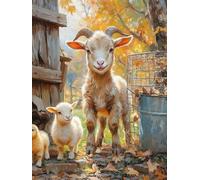 Dimond Art for Adults Goat Fallsen Leaves 5D Diamond Painting Kits, Crafts for Adults, DIY Gem Art Full Round Gem Paintings Dimonds Embroidery Kit, Home Wall Decor, Gifts for Women 12x16in 2-J439N2