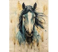 Dimond Art for Adults Horse Animal 5D Diamond Painting Kits for Adults, DIY Gem Art Crystal Dimonds Embroidery Full Square Drill Cross Stitch Kits, Home Wall Decor, Gifts for Women 70x100cm 8-6T520