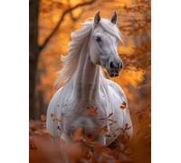 Dimond Art for Adults Horse Animal 5D Diamond Painting Kits for Adults, DIY Gem Art Full Round Drill Crystal Dimonds Embroidery Cross Stitch Kits, Home Wall Decor, Gifts for Women 40x60cm 2-8R94