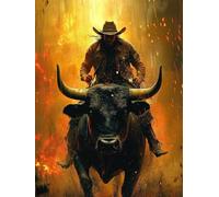 Dimond Art for Adults Ox 5D Diamond Painting Kits for Adults Man, DIY Gem Art Full Square Drill Crystal Creations Dimonds Embroidery Cross Stitch Beginner, Home Wall Decor for Women 32x40in S-NW93