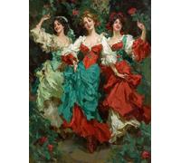 Dimond Art for Adults Woman 5D Diamond Painting Kits for Adults Dance, DIY Gem Art Full Square Drill Crystal Creations Dimonds Cross Stitch Beginner, Home Wall Decor, Gifts for Women 20x28in 8-Z059