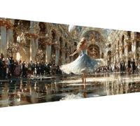 Dimond Art Kits Dance 5D Diamond Painting Kits for Adults Woman, Retro DIY Gem Art Craft Full Round Drill Crystal Creations Cross Stitch, Hobbies for Adults Women for Home Wall Decor 60x120cm 1-6T61