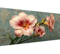 Dimond Art Kits Flower 5D Diamond Painting Kits for Adults Modern, DIY Gem Art Craft Full Round Drill Crystal Creations Cross Stitch, Hobbies for Adults Women for Home Wall Decor 60x120cm U-O237